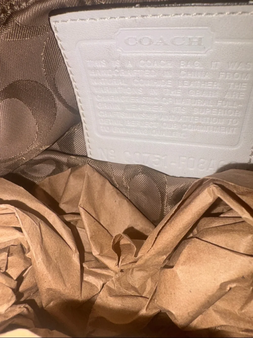 2 - Coach bags - 1 Cream barrel bag and and Cream/Black  Shoulder Bag - Picture 6 of 7